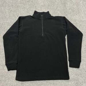 Vintage Helly Hansen Fleece Pullover Black Quarter Zip Men's Size S Made in USA